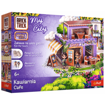 Klocki ceramiczne Brick Trick My City  - Kawiarnia  - opakowanie