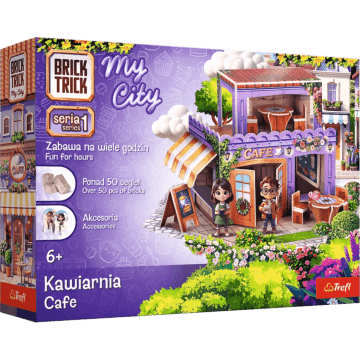 Klocki ceramiczne Brick Trick My City  - Kawiarnia  - opakowanie