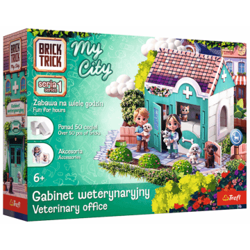 Klocki ceramiczne Brick Trick My City  - Gabinet weterynaryjny - opakowanie