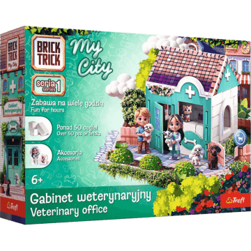 Klocki ceramiczne Brick Trick My City  - Gabinet weterynaryjny - opakowanie