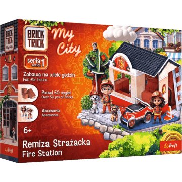 Klocki ceramiczne Brick Trick My City  - Remiza Strażacka - opakowanie