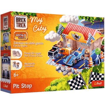 Klocki ceramiczne Brick Trick My City  - Pit Stop - opakowanie