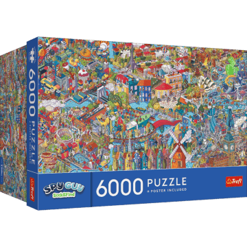 Puzzle Premium Plus Quality 6000 el. Spy Guy - Seek & Find: City Break - opakowanie 
