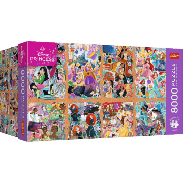 Puzzle Premium Plus Quality 8000 el. Disney, Kolekcja Księżniczek - opakowanie 