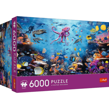 Puzzle Premium Plus Quality 6000 el. Życie na Rafie Koralowej - opakowanie