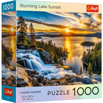 Puzzle 1000 el. USA Collection: Stunning Lake Sunset - opakowanie 