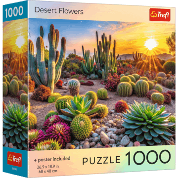 Puzzle 1000 el. USA Collection: Desert Flowers - opakowanie 
