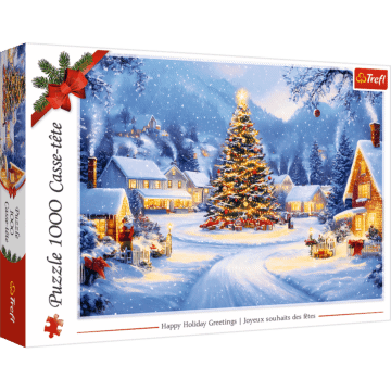 Puzzle 1000 el. XMAS Happy Holiday Greetings - opakowanie 
