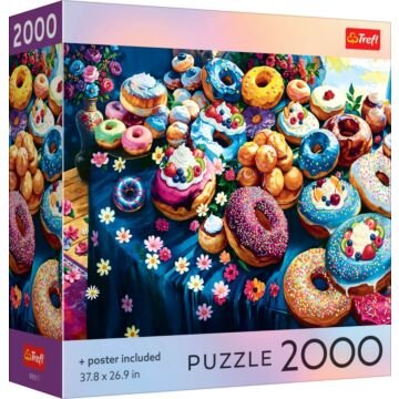 Puzzle 2000 el. USA Collection: Colorful Donuts - opakowanie