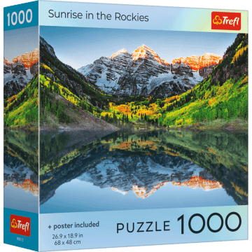 Puzzle 1000 el. USA Collection: Sunrise in the Rockies - opakowanie 