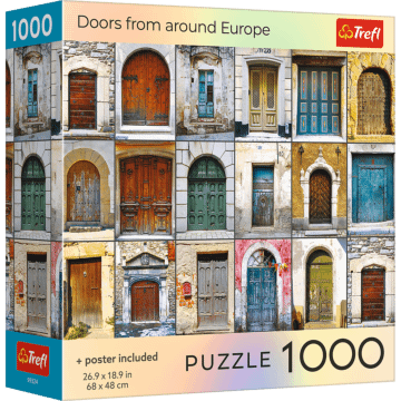 Puzzle 1000 el. USA Collection: Doors from Around Europe