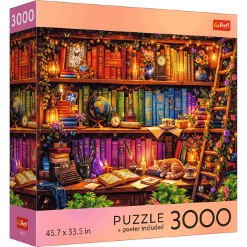 Puzzle 3000 el. USA Collection: Magical Library - opakowanie 