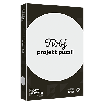 Fotopuzzle Trefl Okrągłe 312 el. - czarne opakowanie pion