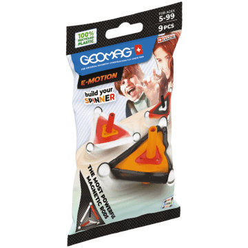 Geomag - E-motion Recycled blister 9 elementów - produkt w opakowaniu bokiem