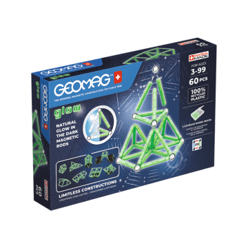 Glow Recycled 60 el., Zabawki Geomag - zdjęcie 1