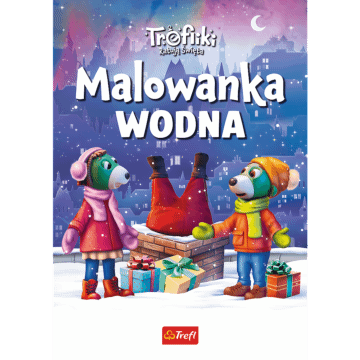 Książka aktywizująca Rodzina Treflików: Trefliki Ratują Święta. Wodna malowanka - przód okładki