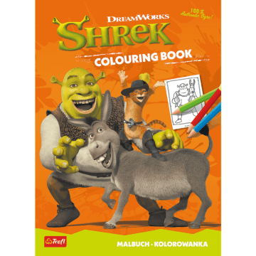 Książka aktywizująca Shrek, kolorowanka