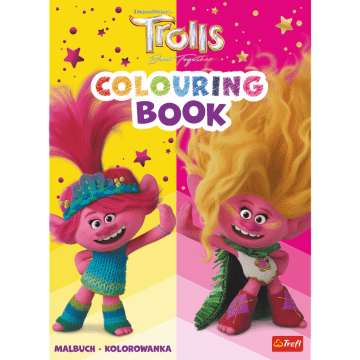 Książka aktywizująca Trolls, kolorowanka
