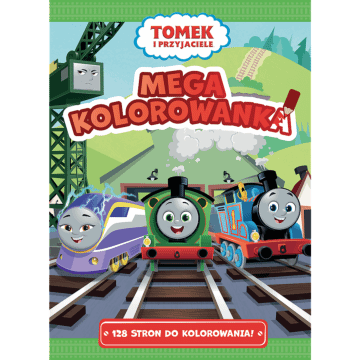 Książka aktywizująca Tomek i przyjaciele, mega kolorowanka