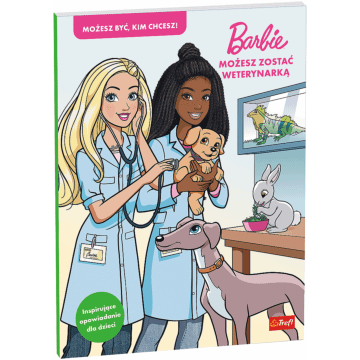 Książka Barbie, Możesz zostać weterynarką - przód okładki