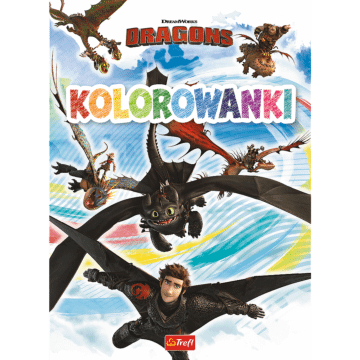 Książka aktywizująca Jak wytresować smoka, kolorowanki