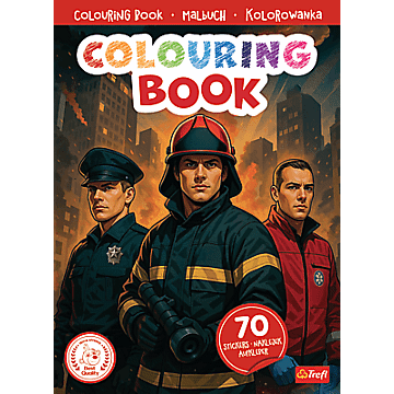 Książka aktywizująca Służby, Kolorowanka z naklejkami - opakowanie 