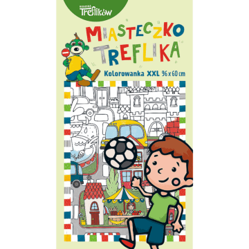 Przód książki - Miasteczko Treflika. Kolorowanka XXL
