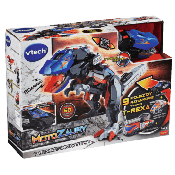 Zabawka interaktywna Vtech, Motozaury, T-Rex Ratunkowy 3 w 1