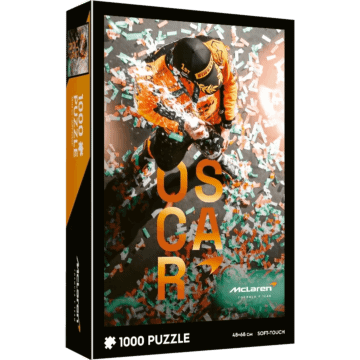 Puzzle Formuła 1, 1000 el. soft touch, McLaren, Oscar Piastri, Pierwszy Grand Prix 