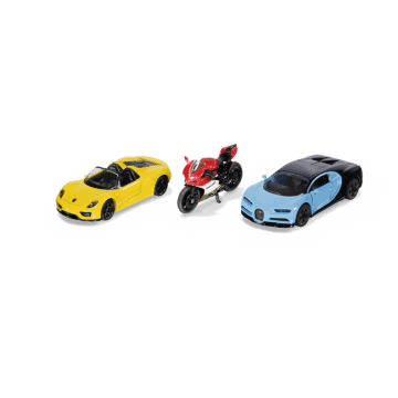 Zestaw aut sportowych + motocykl