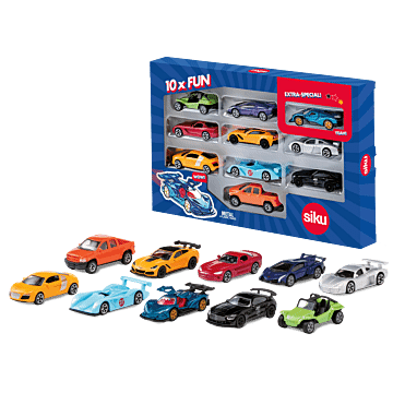 SIKU Super Set 10 aut - opakowanie i  zawartość