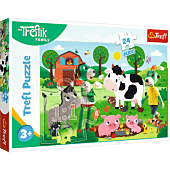 Puzzle 24 Maxi Rodzina Treflików Trefliki na wsi