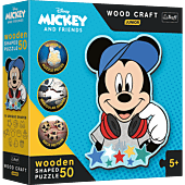 Puzzle drewniane Disney 50 el. W świecie Mickey