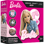 Puzzle drewniane 50 el. Piękna Barbie
