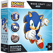 Puzzle drewniane Sonic 50 el. Sprytny Sonic