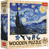 Puzzle drewniane 200 el. Gwiaździsta Noc, Vincent van Gogh