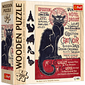 Puzzle drewniane 200 el. Czarny Kot, Théophile Alexandre Steinlen
