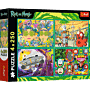 Puzzle Rick i Morty 4 x 250 el. Zakręcony świat Ricka i Morty'ego - opakowanie thumbnail