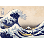 Puzzle drewniane 200 el. Wielka Fala w Kanagawie, Hokusai Katsushika - zawartość opakowania thumbnail