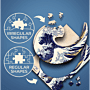 Puzzle drewniane 200 el. Wielka Fala w Kanagawie, Hokusai Katsushika - różne kształty puzzli thumbnail