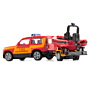 Zabawka Siku Orange, Land Rover Defenfer z łodzią thumbnail