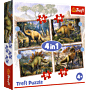 Puzzle 4 w 1 dinozaury trefl thumbnail
