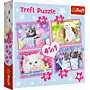 Puzzle 4 w 1 Kotki Trefl thumbnail
