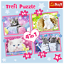 Puzzle 4 w 1 Trefl Kotki  thumbnail