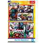 Puzzle Marvel 2 x 70 el. Zostań bohaterem - przód opakowania thumbnail