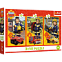 Puzzle Strażak Sam 3 x 50 el. Ekipa z remizy - opakowanie thumbnail