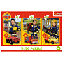 Puzzle Strażak Sam 3 x 50 el. Ekipa z remizy - przód opakowania thumbnail