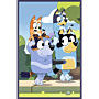Puzzle Bluey 3 x 50 el. Rodzina Bluey - zawartość opakowania thumbnail
