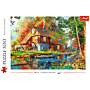 Puzzle 500 el. Chatka nad rzeką - przód opakowania thumbnail