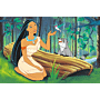 Puzzle 600 el. 40-lecie Trefl - Pocahontas - zawartość opakowania thumbnail